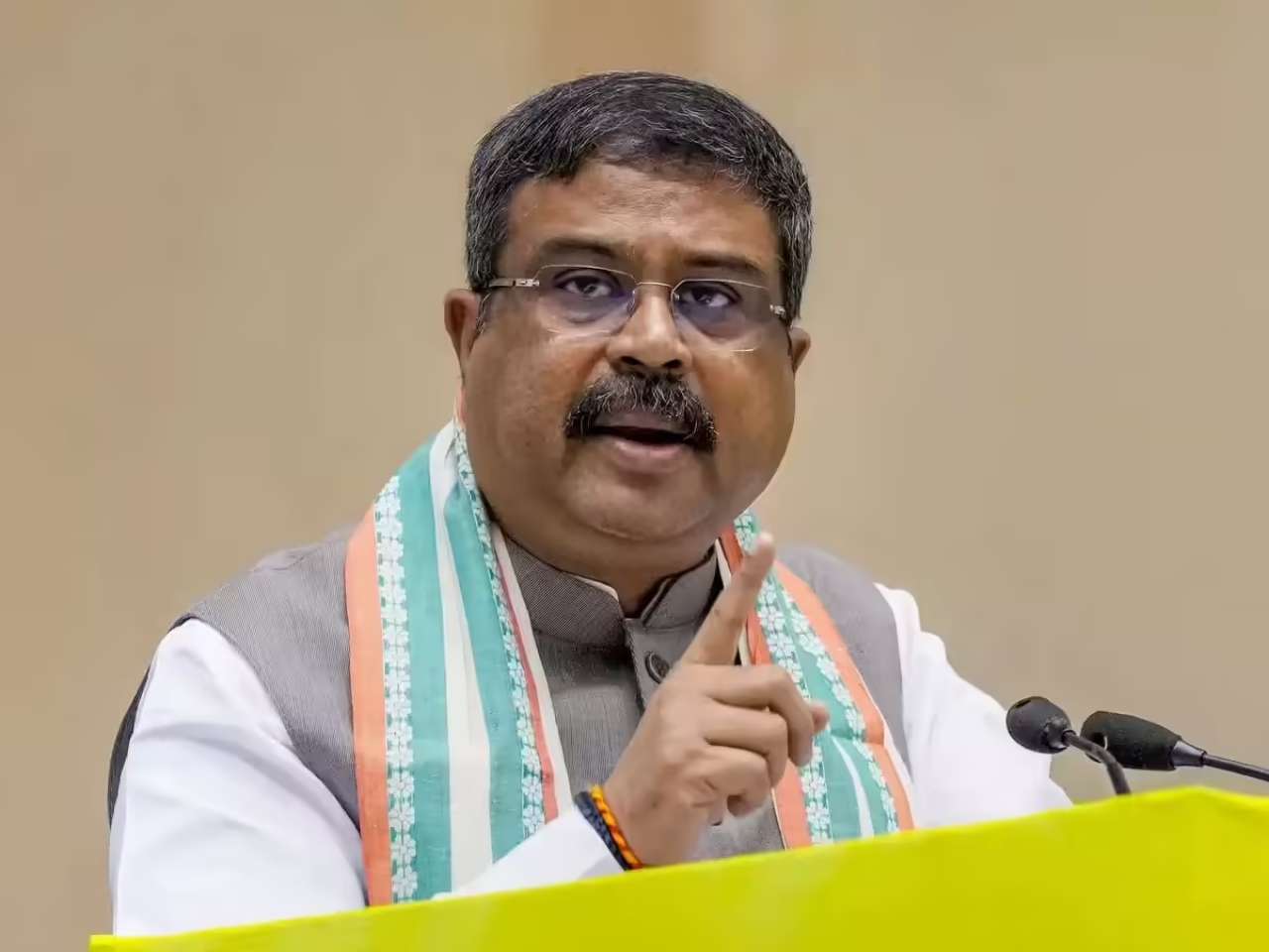 Education Minister Dharmendra Pradhan has resigned from his post amid the ongoing student protest.