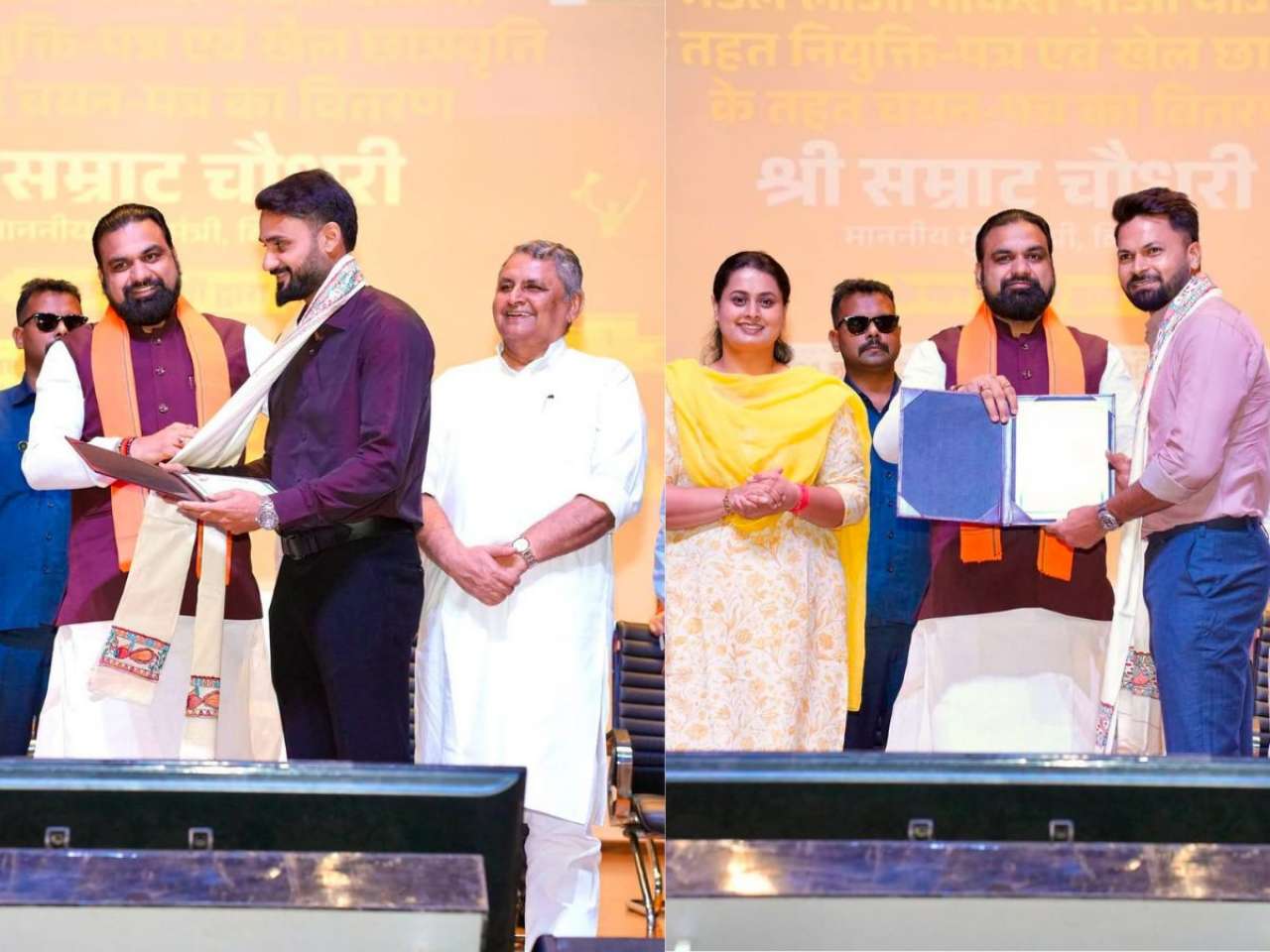 India pacers Akash Deep, Mukesh Kumar appointed DSPs by Bihar government; CM Samrat Choudhary hands over appointment letters