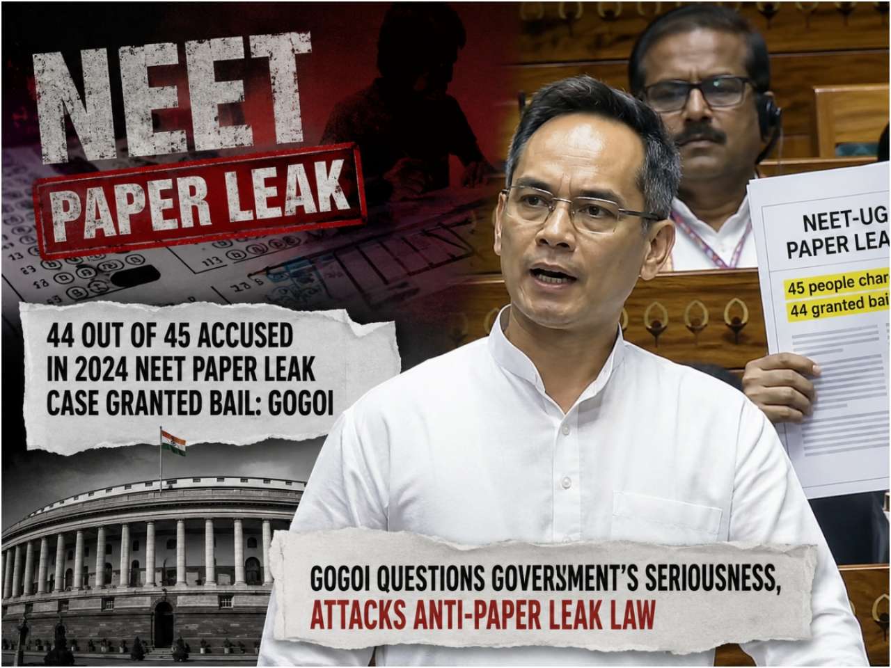Gaurav Gogoi attacks Centre over anti-paper leak law, asks 'What changed after the 2024 law?'