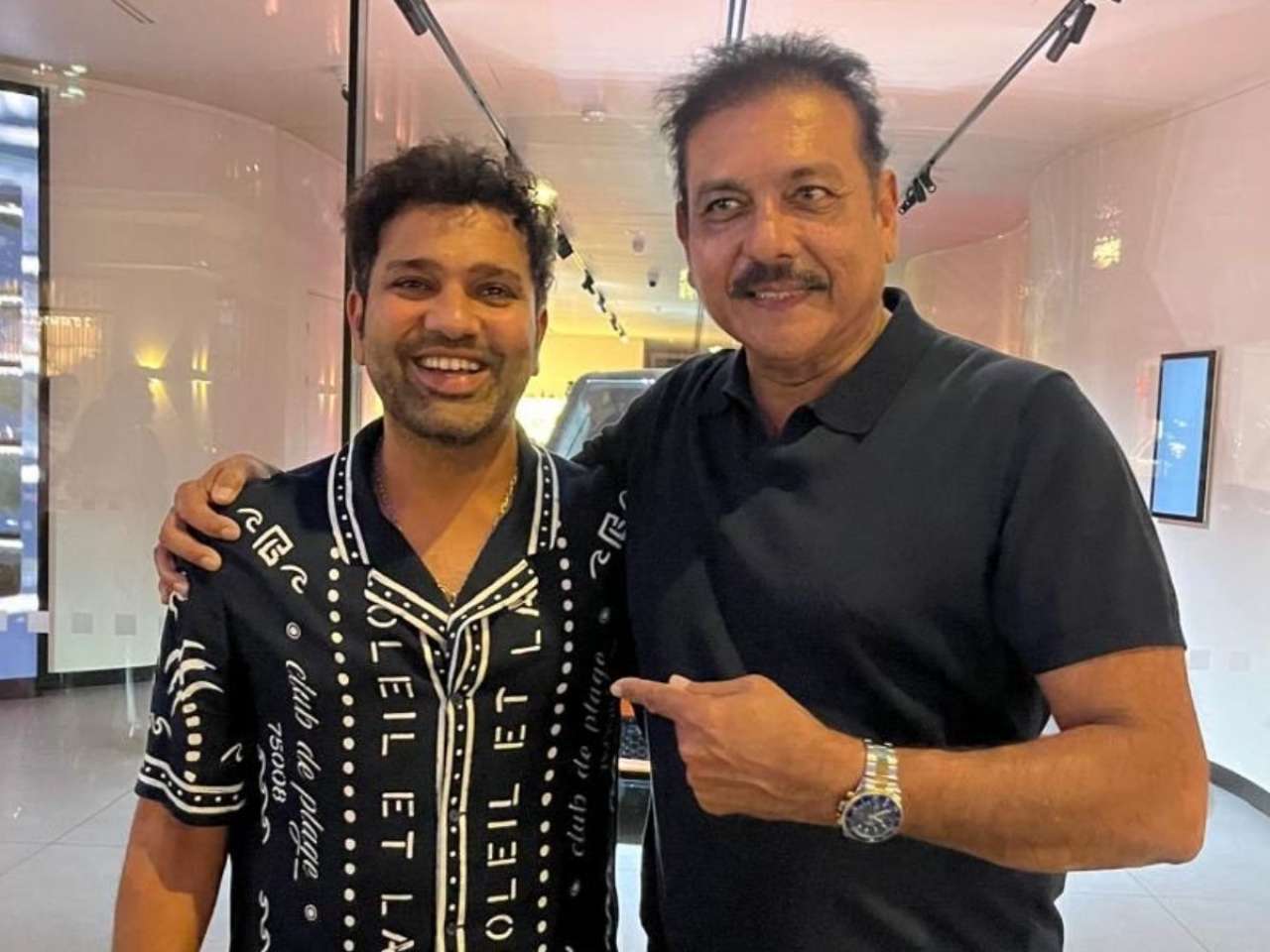 Rohit Sharma's stylish beard transformation goes viral with Ravi Shastri, fans say 'He is ageing backwards'