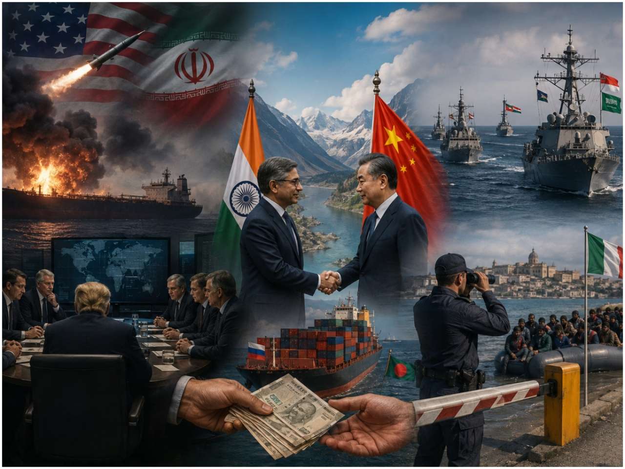 Continued turmoil in West Asia, Donald Trump’s approval ratings and India-China engagement