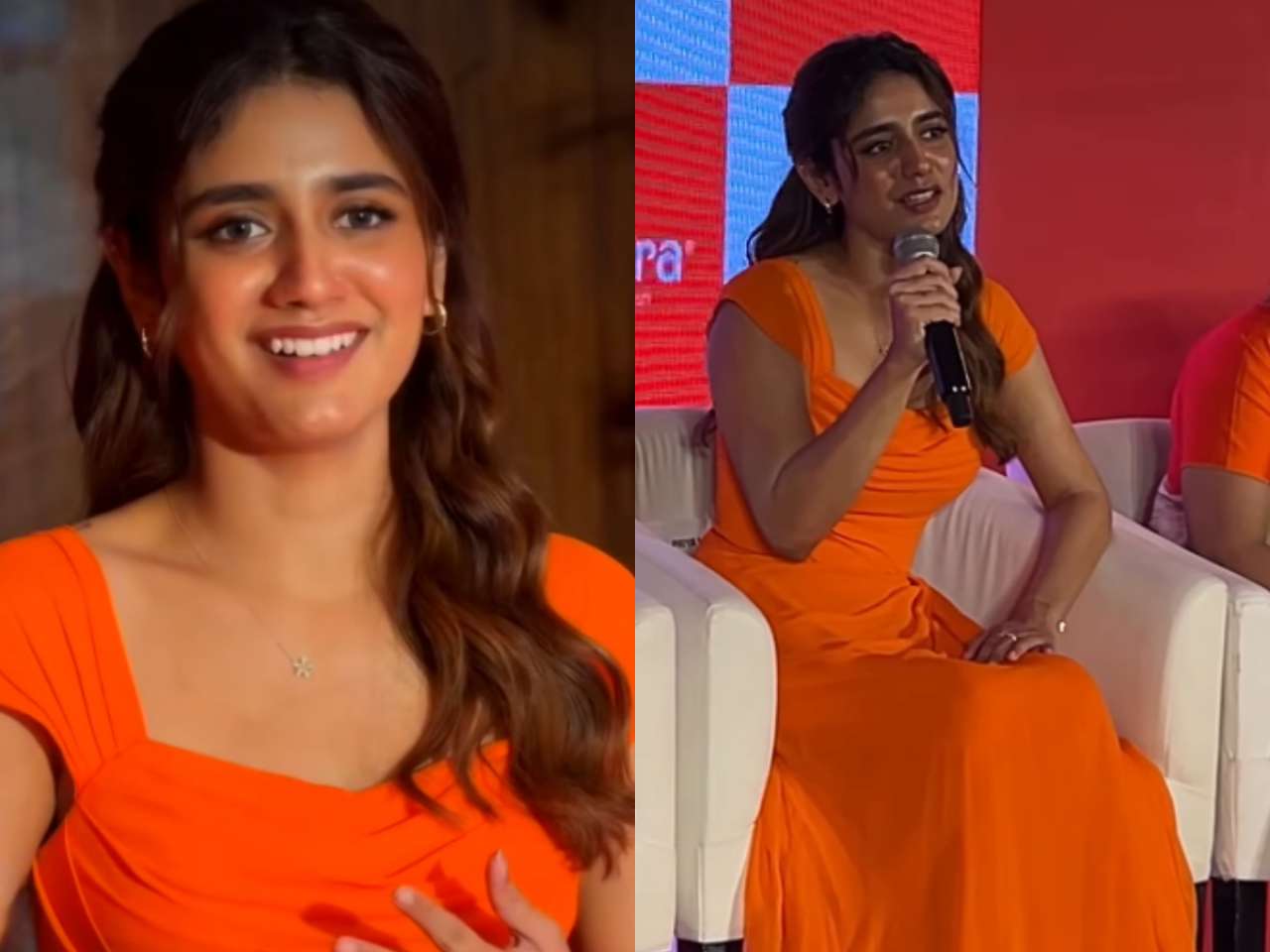 Priya Prakash Varrier shuts down journalist's question about her saffron dress at Kerala event; Watch