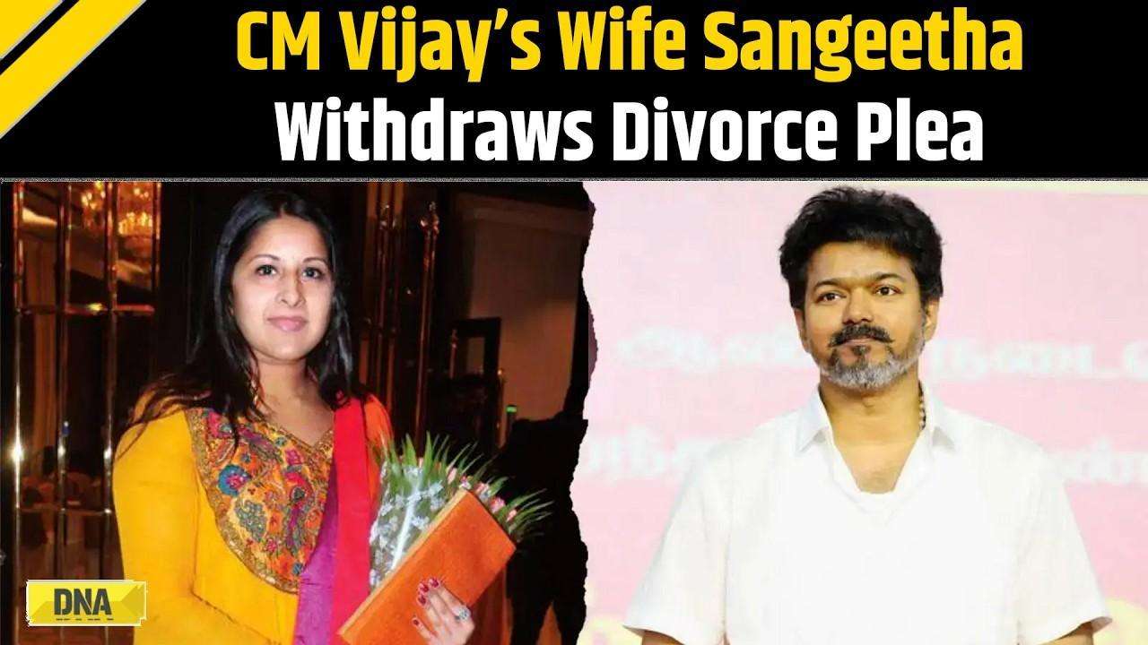 TVK Vijay News: CM Vijay’s Wife Sangeetha Withdraws Divorce Plea Via Video Call