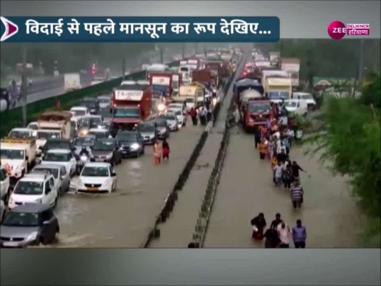 Delhi Rains: IMD Issues Red Alert For Delhi As Torrential Rain Floods Roads