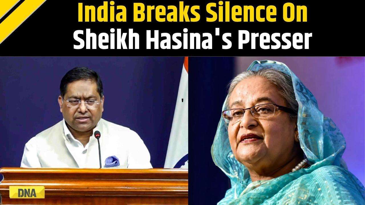 India Clarifies Stand On Sheikh Hasina's Presser: 'No Endorsement' Says MEA