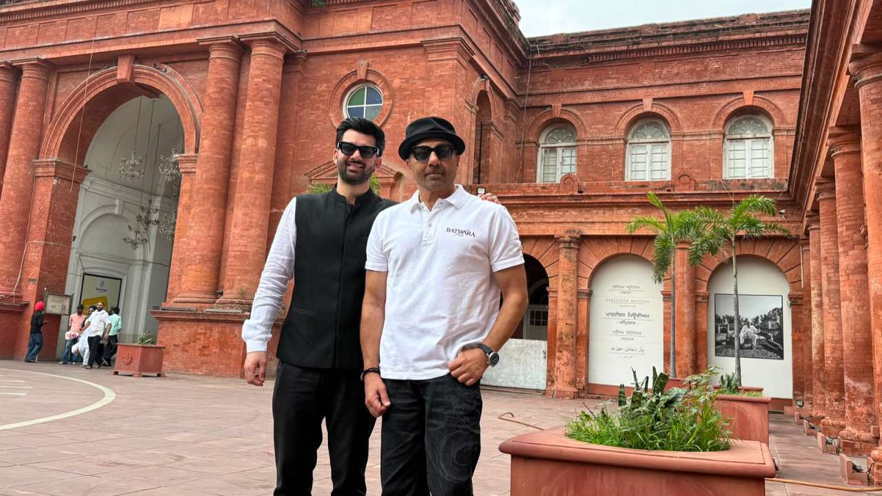 Sunny Deol, Karan Deol visit Partition Museum in Amritsar to promote Batwara 1947, see pics