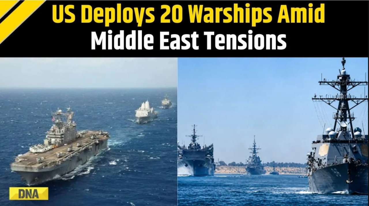 US Iran War: US Deploys 20 Warships To Block Iran; 55 Ships Redirected And 2 Disabled