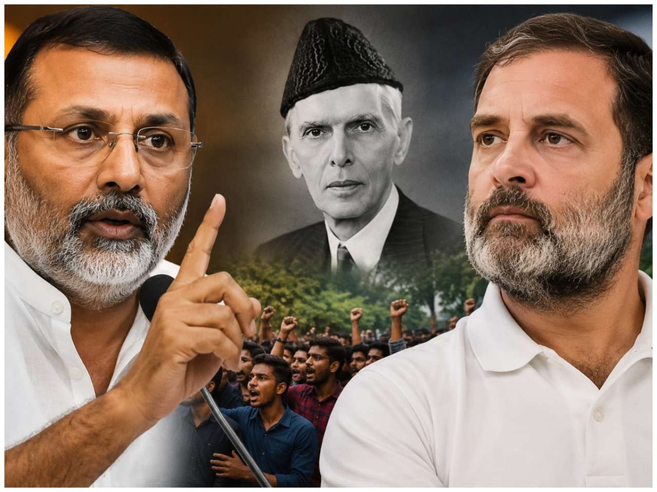 BJP MP Nishikant Dubey attacked Rahul Gandhi over the ongoing Jharkhand protests by students, comparing him to Pakistan's founder Muhammad Ali Jinnah. Here's what he said.