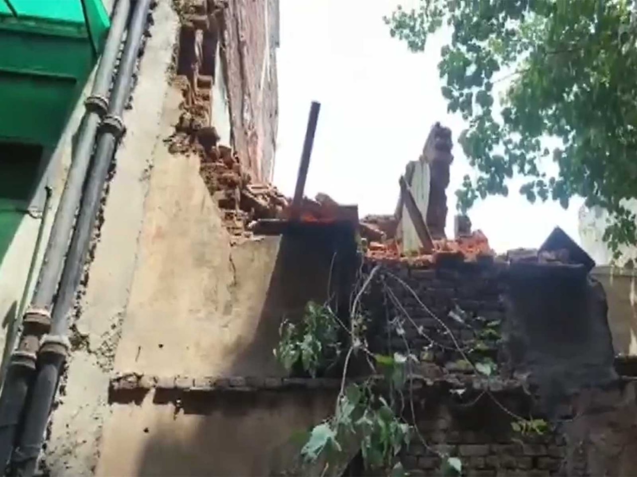 Delhi: Several people injured after building wall collapses in Karol Bagh
