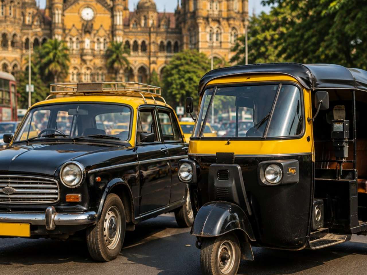 Auto-taxi drivers allege out-of-syllabus questions in Marathi language test, chaos prevails in Mumbai as many drivers go off road