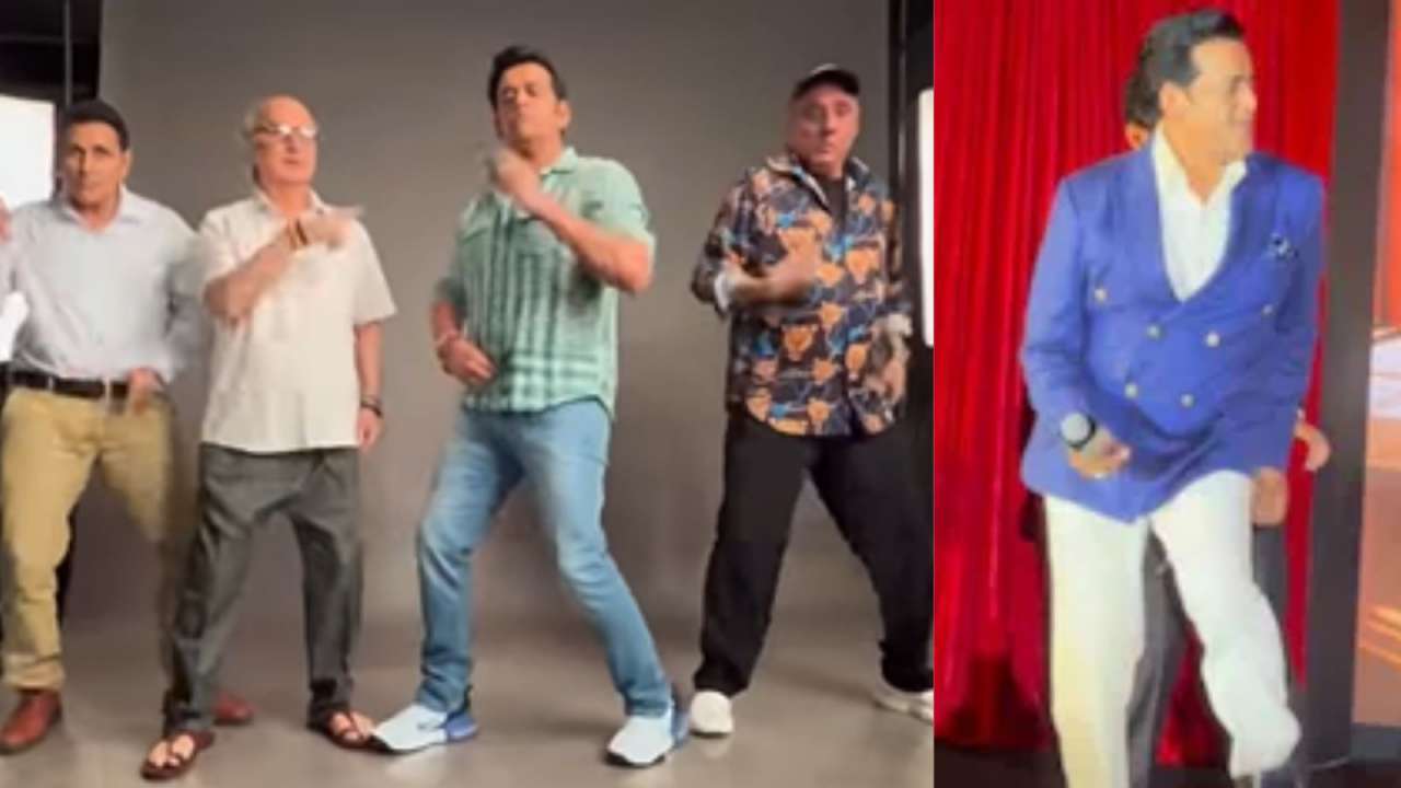Ravi Kishan teaches his viral 'Gucci' trend dance steps to Anupam Kher, Boman Irani as he joins Khosla Ka Ghosla 2 | Watch