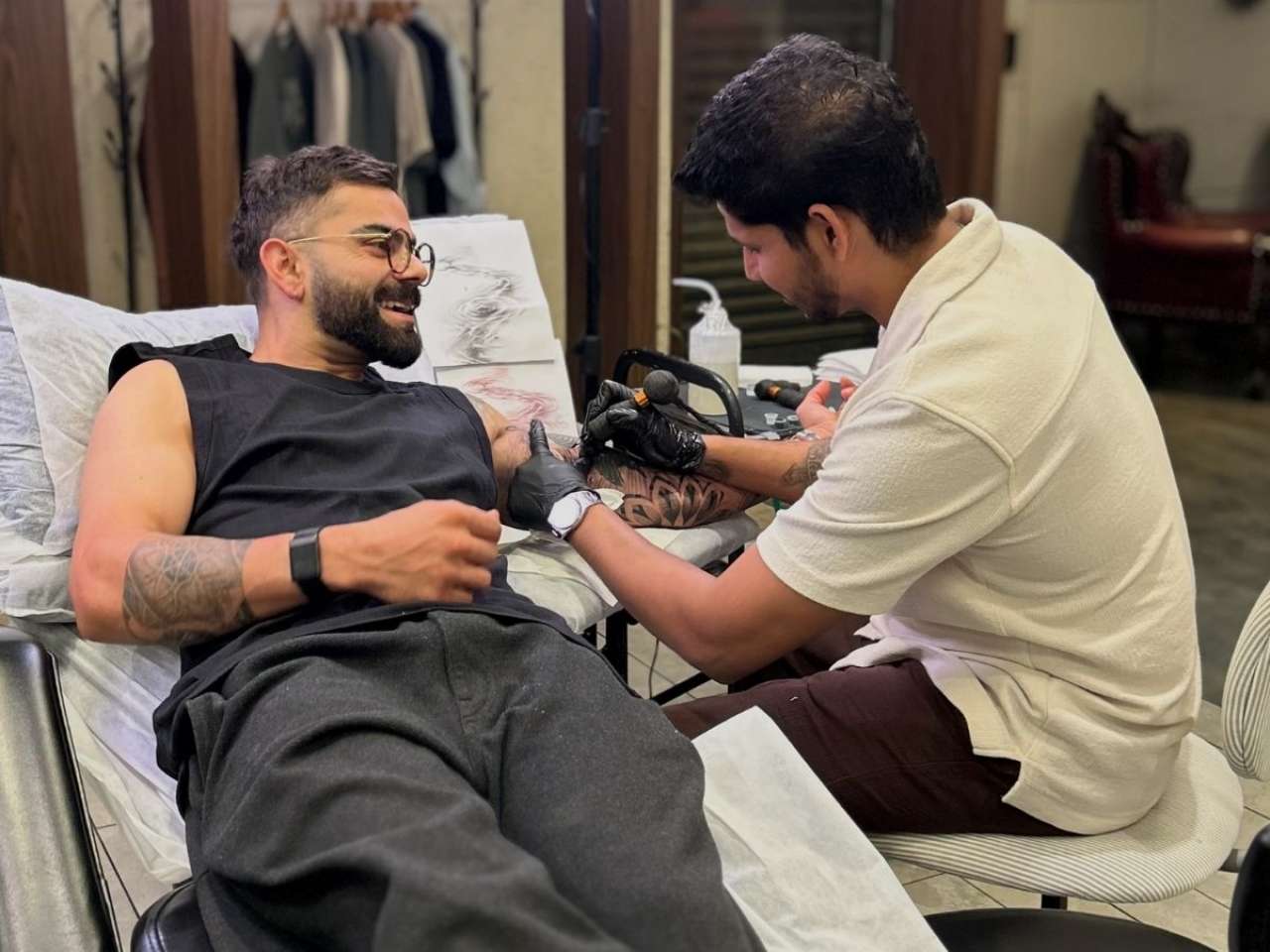 Virat Kohli gets fresh ink on his left arm: Here's the meaning behind every one of his tattoos