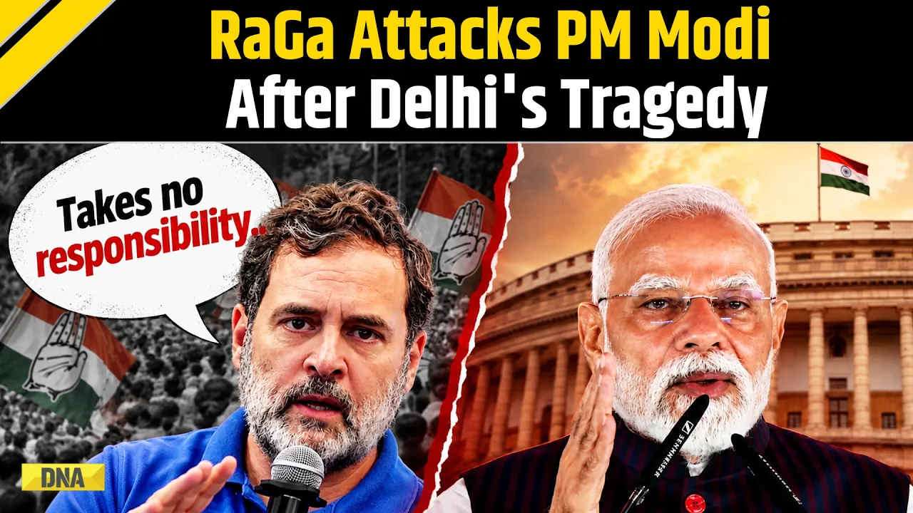 Delhi News: Rahul Gandhi Attacks BJP After Delhi Hostel Collapse; Accuses PM Modi Of 'Grandstanding'
