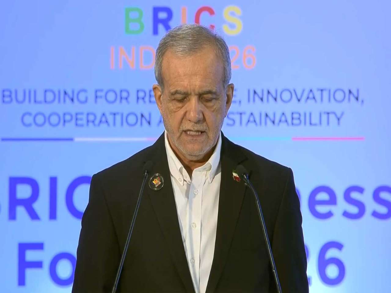 BRICS Summit 2026: President Pezeshkian questions bloc's response to war