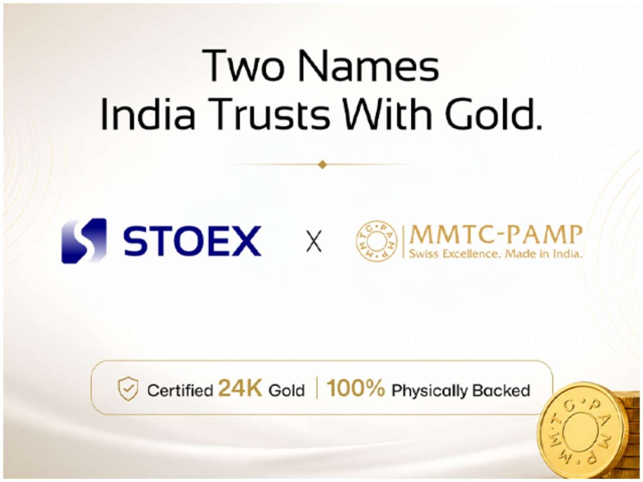 Purity Doubts, Custody Risk, Hidden Charges: How STOEX and MMTC-PAMP are Fixing Digital Gold's Trust Problem