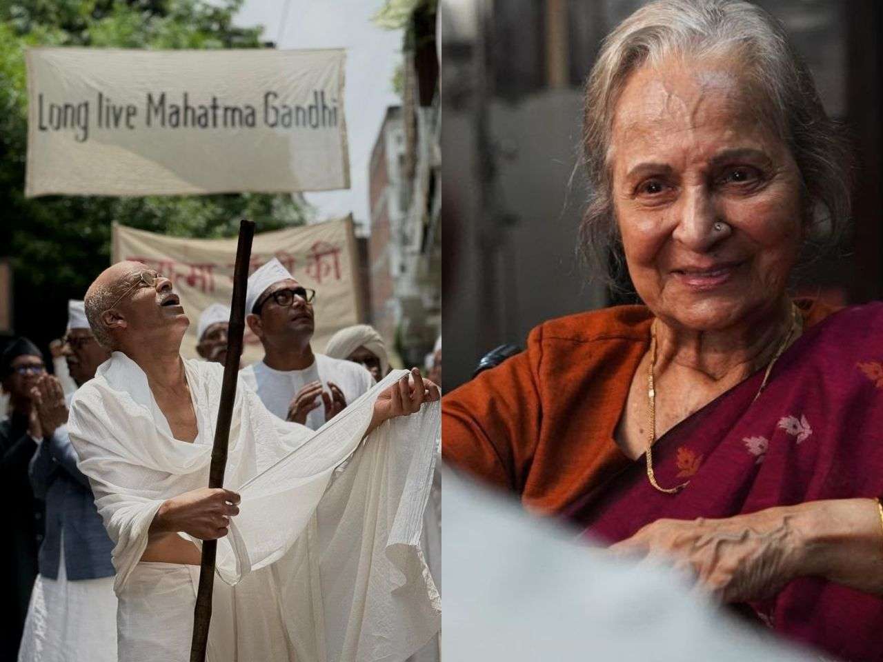 Gandhi and my Mother: On ocassion of Gandhi Jayanti, makers reveal first look of Manoj Bajpayee as Father of Nation, Waheeda Rehman as Putlibai