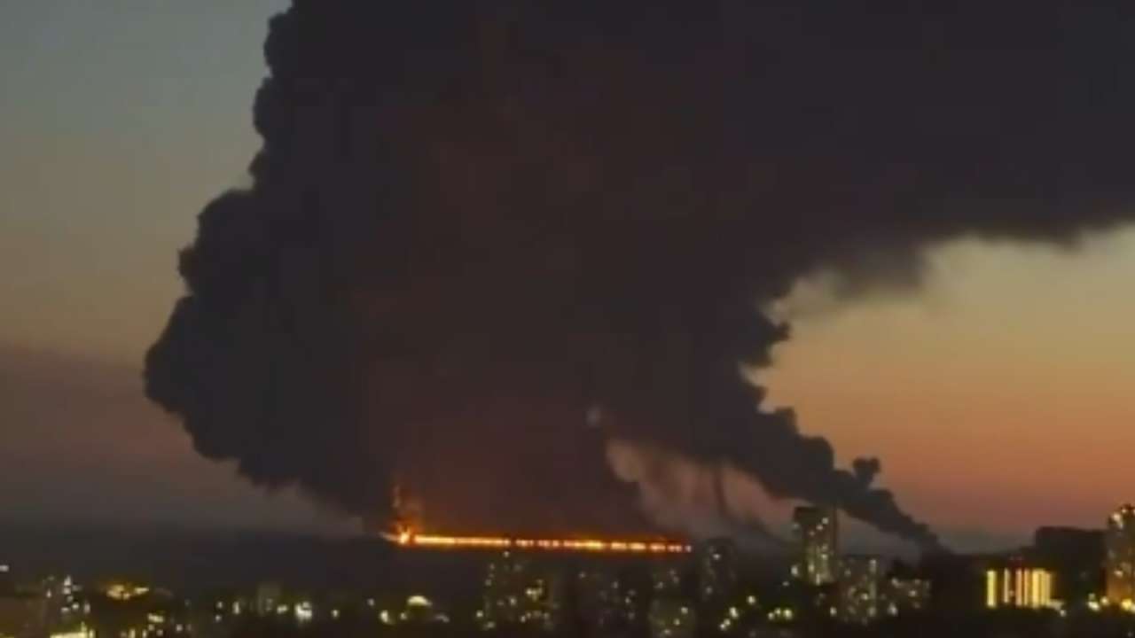 Ukraine hits Liberian oil tanker with 23 Indian crew members in Black Sea, fire sends thick black smoke over Sochi