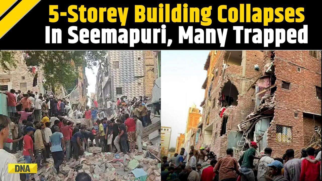 Delhi Building Collapse: 5-Storey Building Collapses In Seemapuri; Emergency Teams Rush To Spot