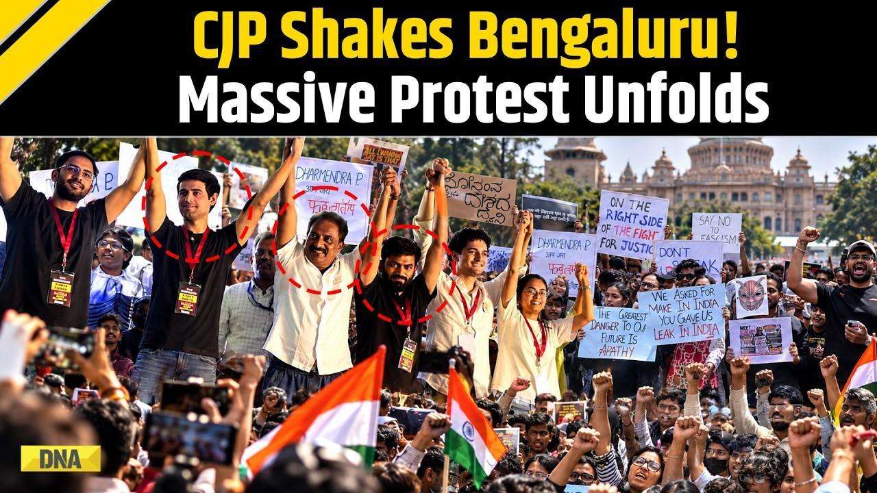 CJP Protest: In Bengaluru Dhruv Rathee, Prakash Raj Join Anti-SIR Demonstration