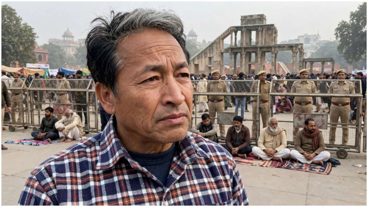 Sonam Wangchuk has warned of a hunger strike or foot march if leaders detained during Delhi’s CJP protest are not released by Sunday. Here's what he said.