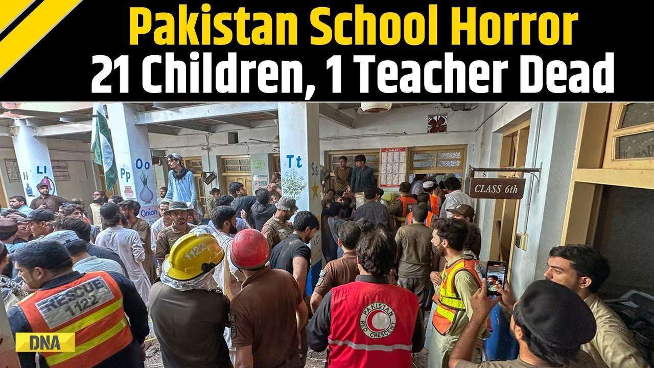 Pakistan School Roof Collapse Kills 21 Children And A Teacher In Peshawar | Latest News