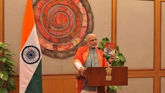 PM Modi Releases Jain Monk's 300th Book Via Video-con