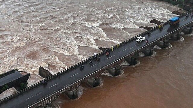 Watch: Bridge collapses on Mumbai-Goa highway, rescue operation underway