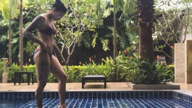 After Esha Gupta And Mandana Karimi Now Ex Bigg Boss 10 Contestant Bani J Goes Topless Realityposted photo vs video screenshot. contestant bani j goes topless