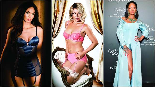 Celebs with lingerie lines