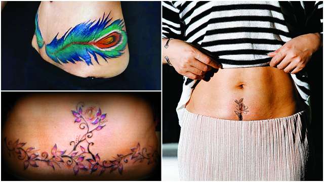 7 Peacock Tattoos on Stomach Images and Designs