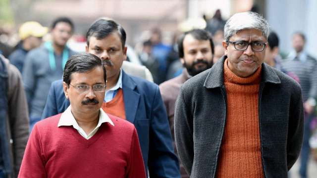 Ashutosh and Arvind Kejriwal
