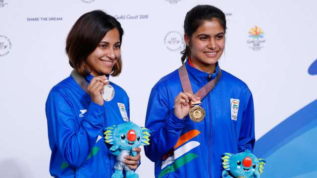 Heena Sidhu and Manu Bhaker