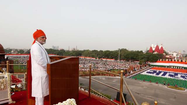 PM Modi delivers his speech