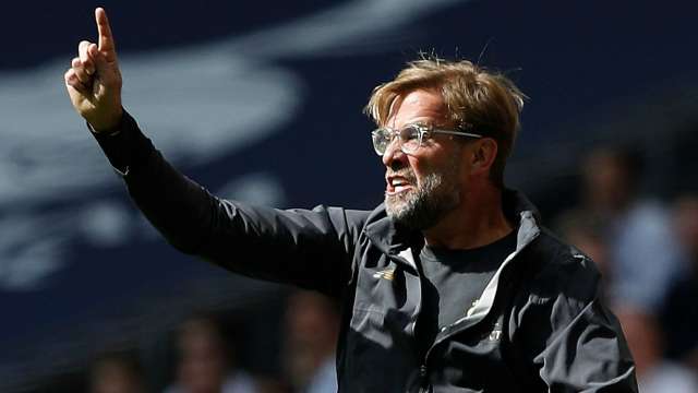 Jurgen Klopp during Saturday's match Jurgen Klopp during Saturday's match