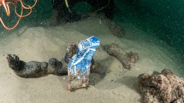 The ship was wrecked between 1575 and 1625 