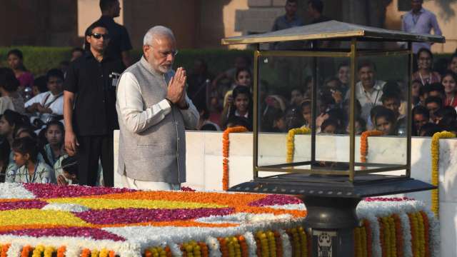 PM Modi pays tribute to Bapu to mark 149th birth anniversary