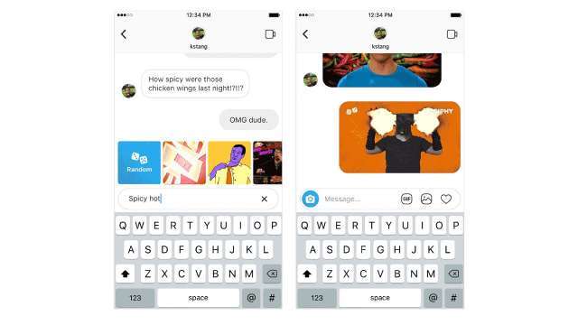 Send GIFs within Instagram’s Direct Messages