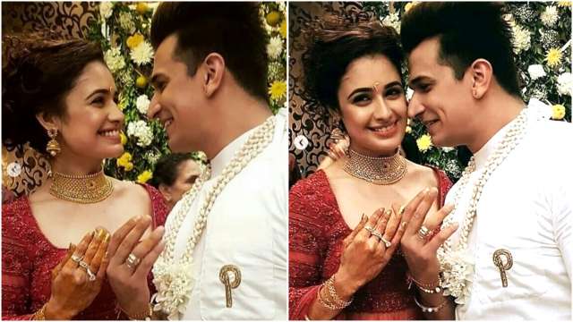 Yuvika chaudhary engagement on sale ring