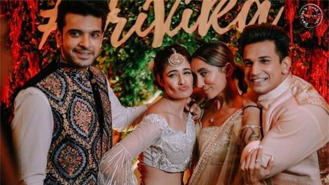 Karan Kundra and Anusha Dandekar with the couple