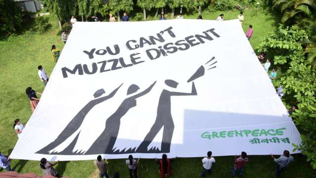 Greenpeace protest