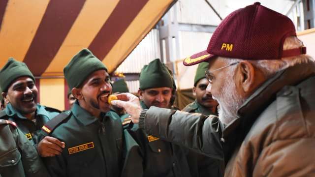 PM Modi celebrating Diwali PM Modi celebrating Diwali