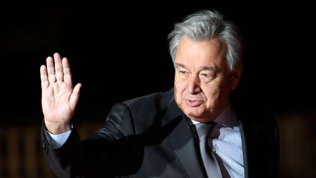 (United Nations chief Antonio Guterres)