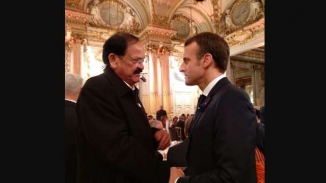 Naidu with Macron
