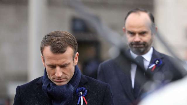 French President Emmanuel Macron, French Prime Minister Edouard Philippe