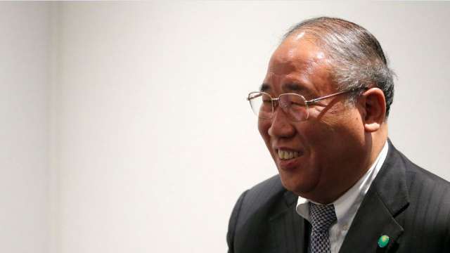 Xie Zhenhua, Special Representative for Climate Change of China, arrives for a meeting at the World Climate Change Conference