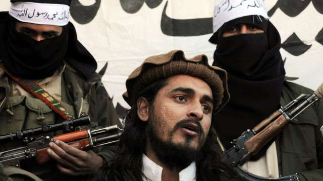 Pakistani Taliban commander Hakimullah Mehsud addressed media 