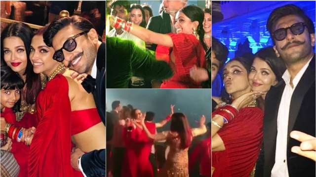 Deepika Padukone And Aishwarya Rai Bachchan Doing Bhangra On Taare Gin Gin At Ambani Bash Is Everything Watch Watch aishwarya rai and abhishek bachchan home jalsa in mumbai with image, picture video.
