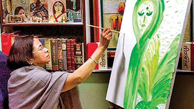 Social Humour: Mamata's painting draws hilarious reactions | India News -  Times of India