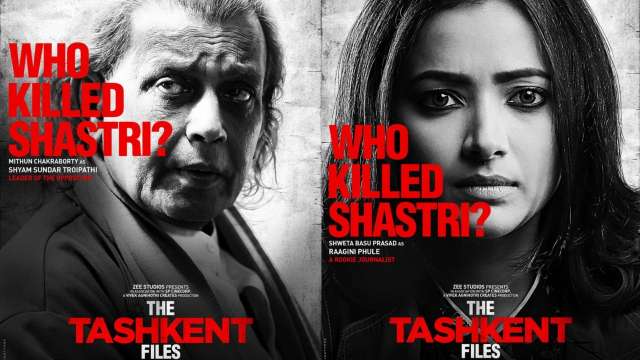 Poster Of 'The Tashkent Files' Featuring Mithun Chakraborthy, Shweta ...