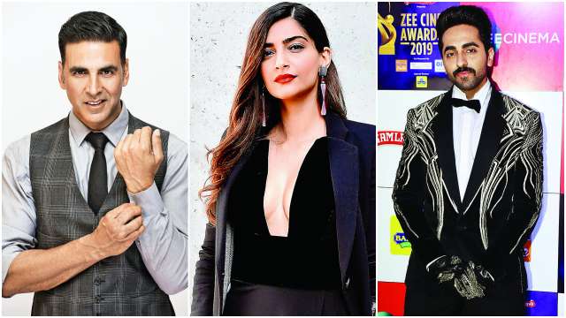 Akshay Kumar, Sonam K Ahuja, Ayushmann Khurrana 